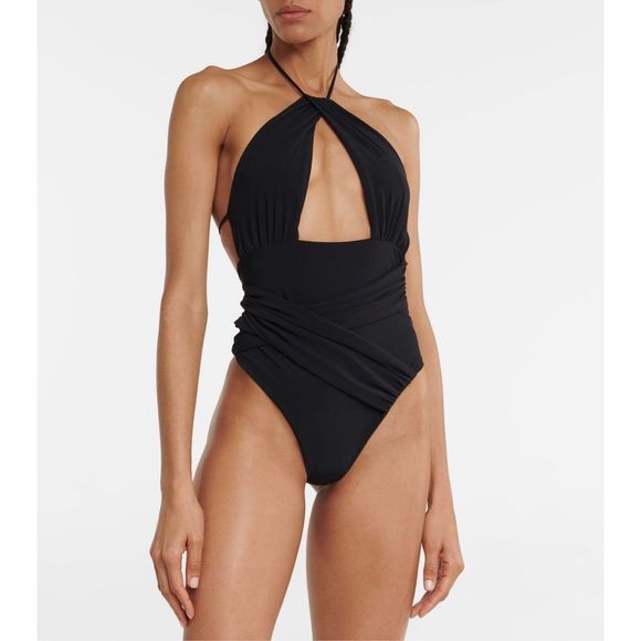 NENSI DOJAKA CROSSED FONT ONE PIECE SWIMSUIT WITH OPEN BACK XS $497 - Picture 2 of 11